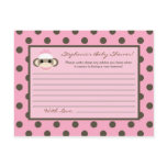 Writable Advice Card Pink Sock Monkey Post Cards