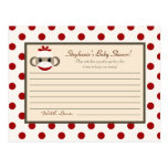 Writable Advice Card Red Sock Monkey postcards