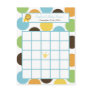 Writable Bingo Card Jungle King Lion Safari Zoo Postcards