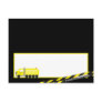 Writable Place Card Construction Postcard