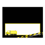 Writable Place Card Construction Postcard