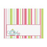 Writable Place Card Tea Party Pink Pastel Flowers Postcards