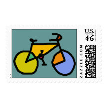 write about bikes postage