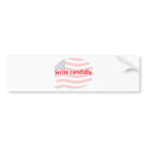 write candidly bumper stickers