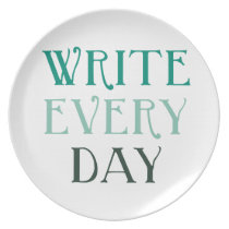 Write Every Day plates