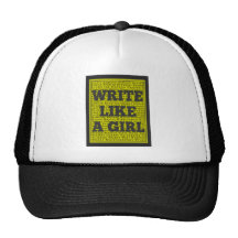Write Like a Girl Charcoal Hats