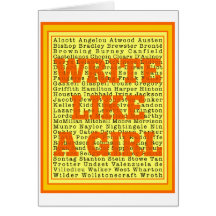 Write Like a Girl Citrus Greeting Cards