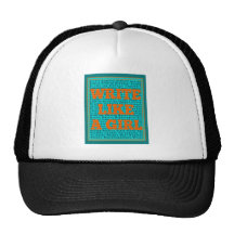 Write Like a Girl Teal Trucker Hats