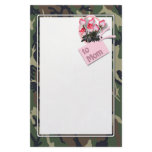 Write often...Mom misses you, too! Customized Stationery