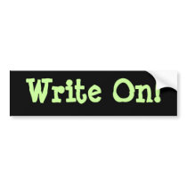 Write On! Buber Sticker bumper stickers by WordOnTheStreet Write On! Buber Sticker bumper stickers