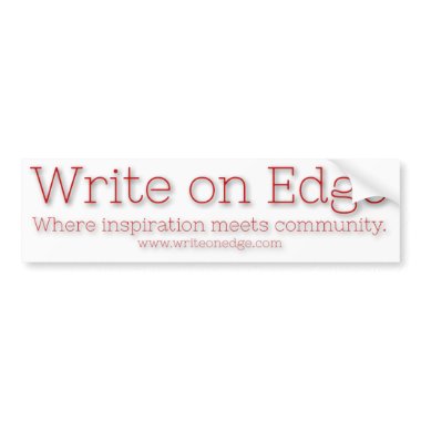 Write On Edge Bumper Sticker