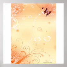 WRITE ON ME Butterflies and Bubbles Poster