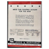 Write Our Fighting Slogan For This War flyers