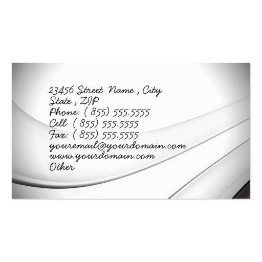 Write Profession Business Card (back side)