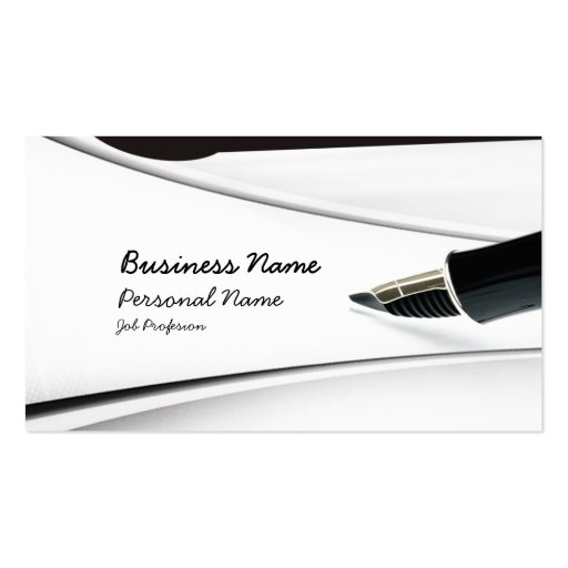 Write Profession Business Card (front side)