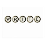 Write Typewriter Keys Postcard
