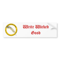 Write Wicked Good Bumper Sticker - White bumper stickers by rben13 Write Wicked Good Bumper Sticker - White bumper stickers