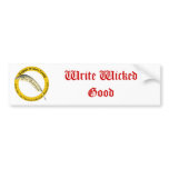 Write Wicked Good Bumper Sticker - White bumper stickers