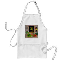 Write your name on the kitchen blackboard! apron