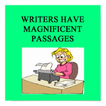 WRITER and author joke posters