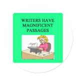 WRITER and author joke Sticker