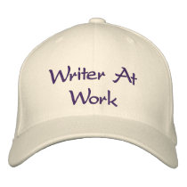 Writer At Work embroidered hats