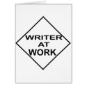 Writer at Work - Gift for Writers cards