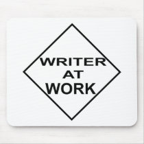 Writer at Work - Gift for Writers Mouse Mats