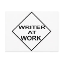 Writer at Work - Gift for Writers Post Card