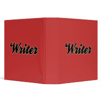 Writer Baseball Style Binder