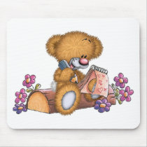 Writer Bear mousepads by fstasu Writer Bear mousepads
