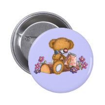 Writer Bear Pin