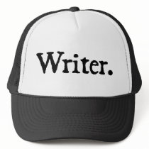 Writer (black lettering) trucker hats