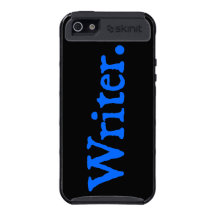 Writer: Blue Text Covers For iPhone 5