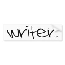 Writer Bumper Stickers