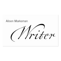 Writer Business Card Templates