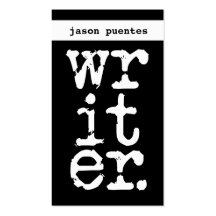 writer business card templates