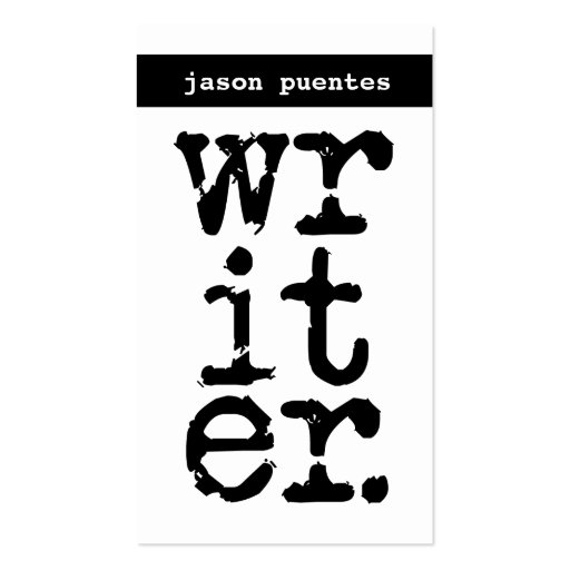 writer business cards