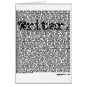 "Writer." cards