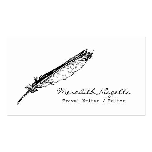 Writer / Editor / Authors Business Card