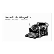 Writer / Editor / Authors Business Card Template