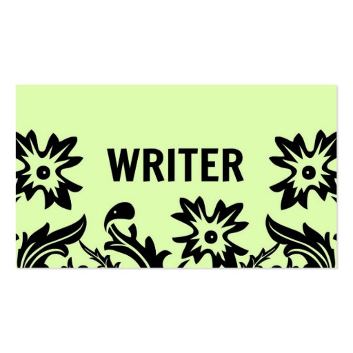 Writer Floral Business Card