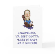 Writer greeting card - Blank Inside