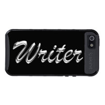 Writer Metallic Looking Script Case For iPhone 5