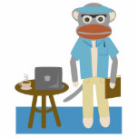 Writer Monkey Sculpture Acrylic Cut Out