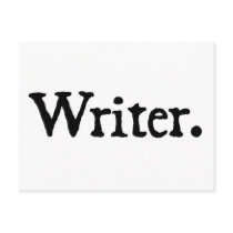 Writer. Postcard