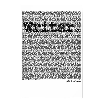"Writer." poster by mikelizzio