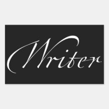 Writer Rectangular Stickers