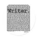 "Writer." Round Stickers