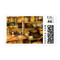 Writer - The desk of a writer Postage